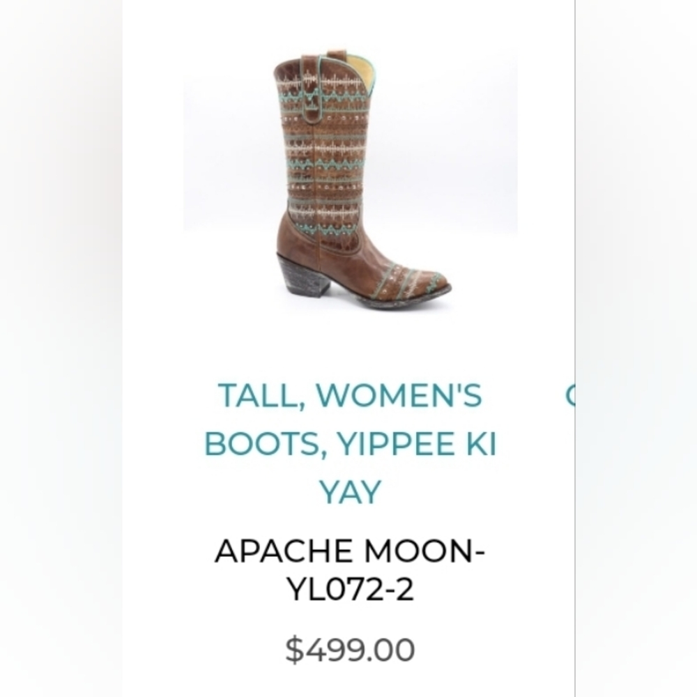 New Old Gringo "Apache Moon" cowgirl boots size 6.5